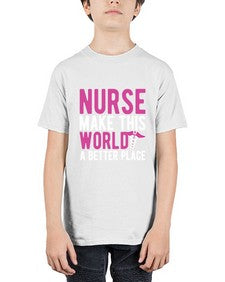 Nurse make this world a better place 1179# - nurse - Youth Tee Unisex