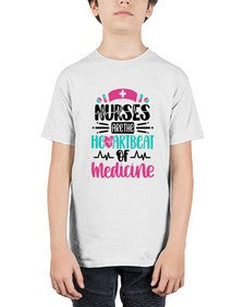 Nurses Are The Heartbeat Style Style 1232# - nurse - Youth Tee Unisex