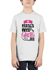 Nurses Need Shots Too Style Style 1252# - nurse - Youth Tee Unisex
