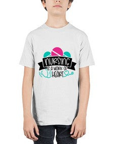 Nursing Is A Work Of Heart Style Style 1270# - nurse - Youth Tee Unisex
