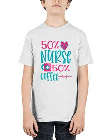 Percent Nurse Percent Coffee Style 1306# - nurse - Youth Tee Unisex