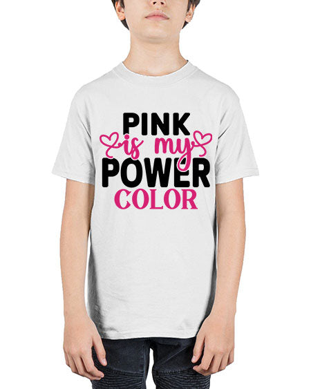 Pink is My Power Color 11# - breast cancer - Youth Tee Unisex