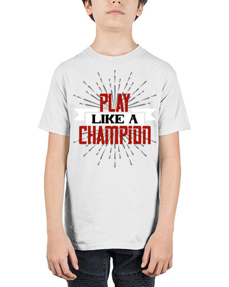 Play like a champion 1942# - badminton - Youth Tee Unisex