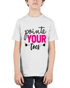 Pointe your toes 176# - ballet - Youth Tee Unisex