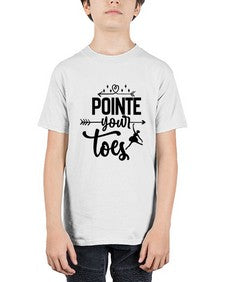 Pointe your toes 177# - ballet - Youth Tee Unisex