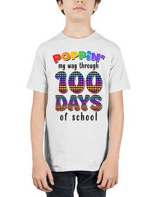 Poppin My Way Through one hundred 649# - one hundred days - Youth Tee Unisex
