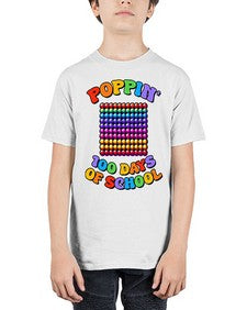 Poppin my way through 650# - one hundred days - Youth Tee Unisex