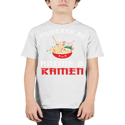 Powered by Anime amp Ramen 275# - anime - Youth Tee Unisex