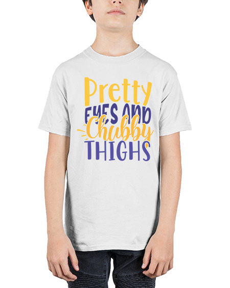 Pretty Eyes And Chubby Thighs Style 192# - baby - Youth Tee Unisex