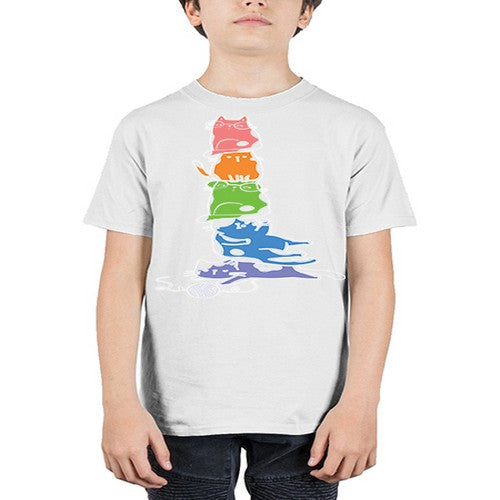 Pride Kawaii Cats Pile Cute Anime 277# - anime - Youth Tee Unisex