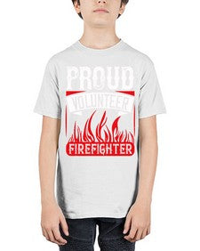 Proud Volunteer Firefighter Style 35# - volunteer - Youth Tee Unisex