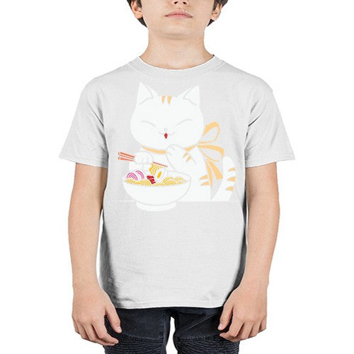 Ramen Cat Kawaii Anime Tee Japanese 280# - anime - Youth Tee Unisex