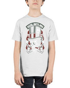 Real Outlaw Skull 1011# - skull and bones - Youth Tee Unisex