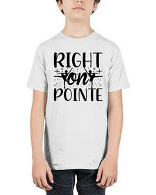 Right on pointe 183# - ballet - Youth Tee Unisex