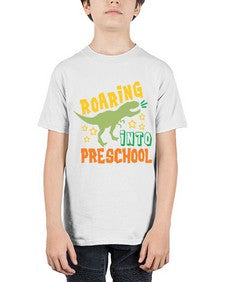 Roaring Into Preschool 756# - prek headstart - Youth Tee Unisex