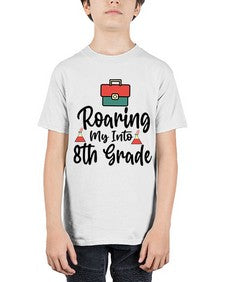 Roaring My Into eighth Grade 757# - eighth grade - Youth Tee Unisex