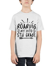 Roaring My Into fifth Grade 758# - fifth grade - Youth Tee Unisex