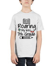Roaring My Into seventh Grade 763# - seventh grade - Youth Tee Unisex