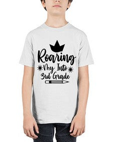Roaring My Into third Grade 766# - third grade - Youth Tee Unisex