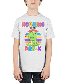 Roaring to PreK Trex 771# - prek headstart - Youth Tee Unisex