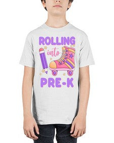 Rolling into PreK 788# - prek headstart - Youth Tee Unisex