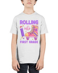 Rolling into first Grade 785# - first grade - Youth Tee Unisex
