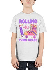 Rolling into third Grade 790# - third grade - Youth Tee Unisex