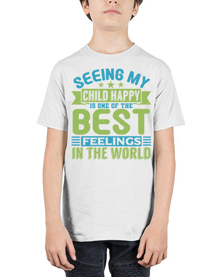 Seeing my child happy is the Best Feeling Style 201# - baby - Youth Tee Unisex