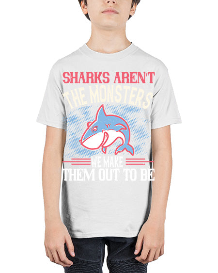 Sharks aren’t the monsters we make them out to be Style 24# - shark-fish - Youth Tee Unisex