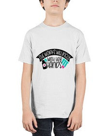 She Works Willingly With Her Hands Style Style 1389# - nurse - Youth Tee Unisex