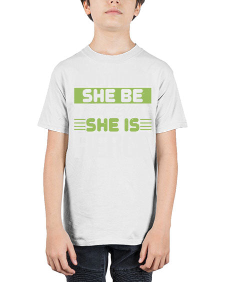 She is little but fierce Style 203# - baby - Youth Tee Unisex