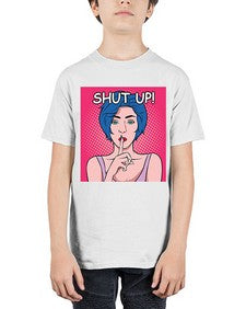 Shut Up 1044# - art pop art - Youth Tee Unisex