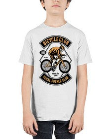 Skull Bicycle 1048# - skull and bones - Youth Tee Unisex
