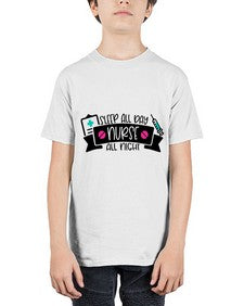 Sleep All Day Nurse All Night Style Style 1398# - nurse - Youth Tee Unisex
