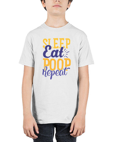 Sleep Eat Poop Repeat Style 206# - baby - Youth Tee Unisex