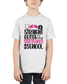 Straight Outta Nursing Style Style 1426# - nurse - Youth Tee Unisex