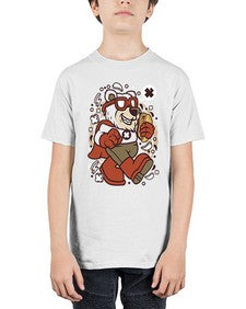 Super bear 236# - cartoon animals - Youth Tee Unisex