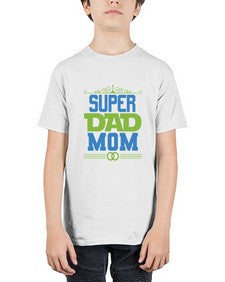 Super dad mom 241# - cartoon super hero - Youth Tee Unisex