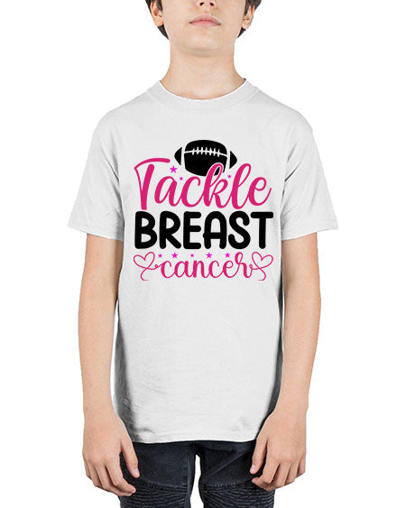 Tackle Breast Cancer 4# - breast cancer - Youth Tee Unisex