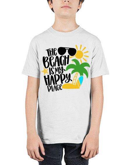 The Beach Is My Happy Place Style 12# - summer - Youth Tee Unisex