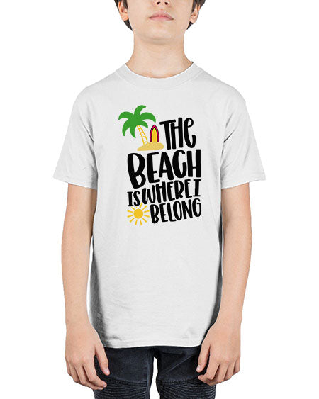 The Beach Is Where I Belong Style 11# - summer - Youth Tee Unisex