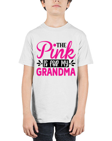 The Pink is for My Grandma 2# - breast cancer - Youth Tee Unisex