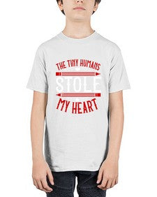 The Tiny Humans STOLE MY HEART Style 1531# - teacher - Youth Tee Unisex