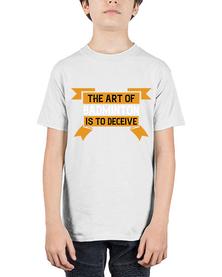 The art of badminton is to deceive 1853# - badminton - Youth Tee Unisex