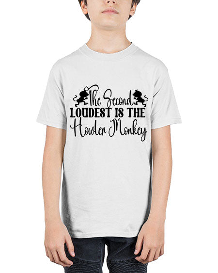 The second loudest is the  - monkey - Youth Tee Unisex