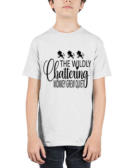 The wildly chattering monkey grew  - monkey - Youth Tee Unisex