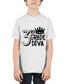 Third Grade Diva 953# - third grade - Youth Tee Unisex