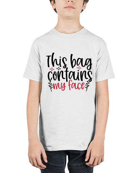 This bag contains my face Design Style 216# - beauty - fashion - Youth Tee Unisex