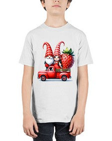 Truck Gnome Strawberries 1673# - strawberry - Youth Tee Unisex