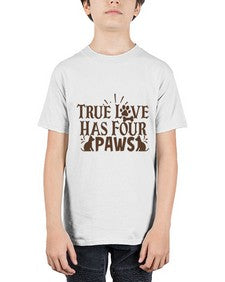 True Love Has Four Paws Style 24# - cats - Youth Tee Unisex